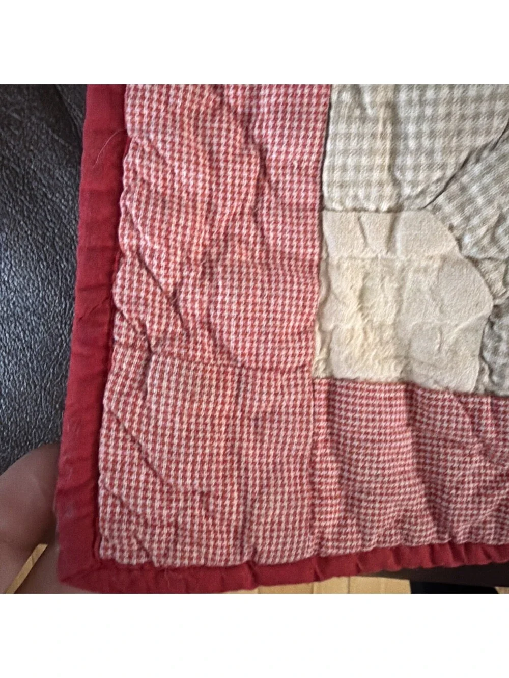 VTG Quilt Table Centerpiece Bow Tie Candle Mat Wall Hang Country Farm Primitive